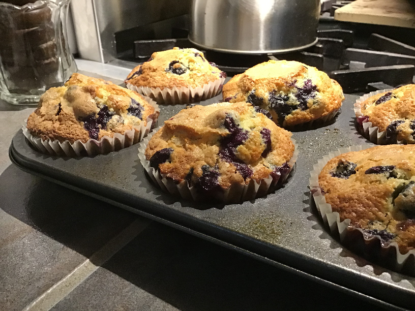 Blueberry Muffins in a Pan